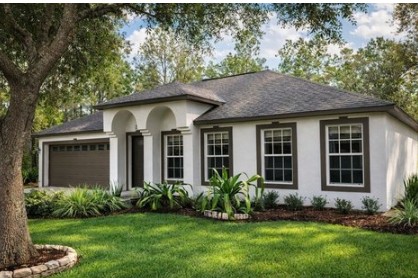 single family home for sale in Citrus County Florida with landscaped yard